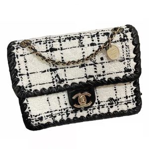 Chanel My Own Frame Tweed Mini Flap Bag With Coin and Chain NWT BNIB